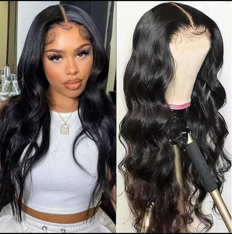 Perucas dianteiras do laço cabelo humano 13x4 transparente laço frontal ,pré arrancado perucas sem cola