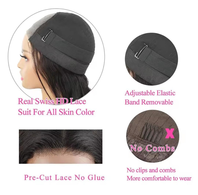Peruca frontal  laço 13x4 encaracolado frente do laço perucas de cabelo humano para as mulheres molhado e ondulado  fechamento do laço