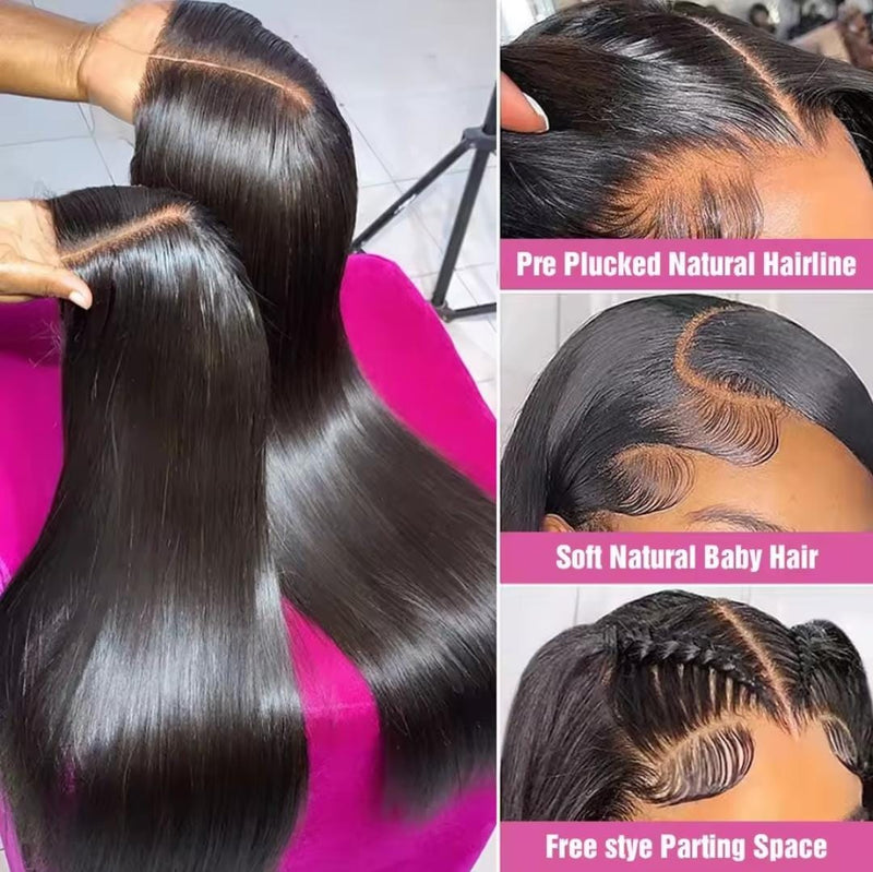 Peruca cabelo humano frontal do laço brasileiro frente do laço perucas de cabelo humano repicado para as mulheres