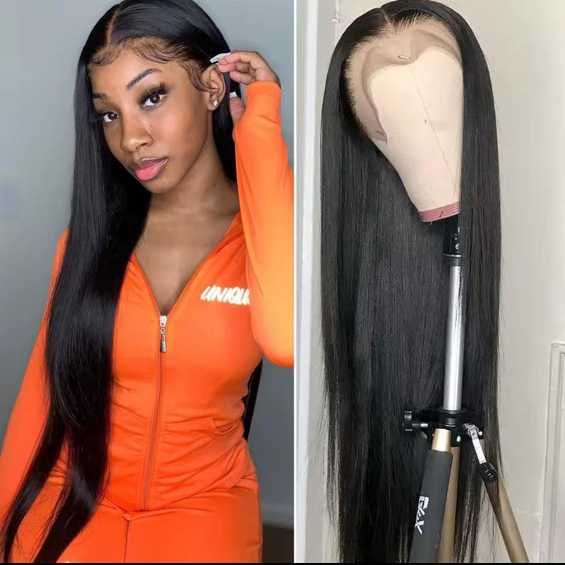 Peruca cabelo humano frontal do laço brasileiro frente do laço perucas de cabelo humano repicado para as mulheres