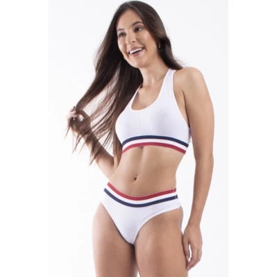 Conjunto Bravaa Store Lingerie Calcinha e Top Elastico
