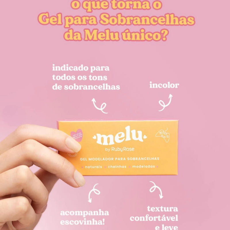 Gel modelador de sobrancelha Melu by Ruby Rose HB-F518 em promoção