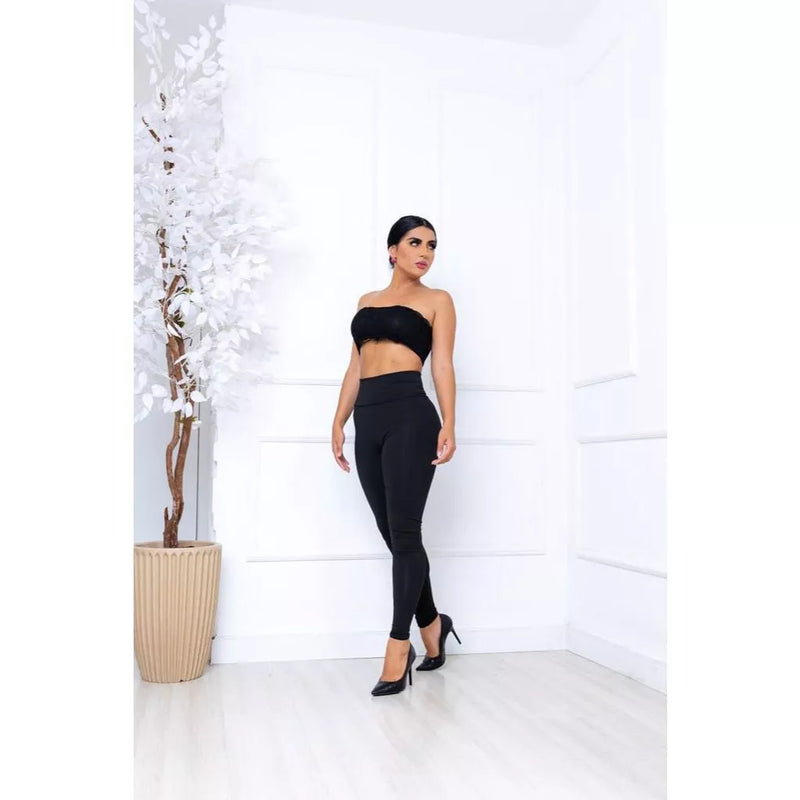 Calca Leg Peluciada Feminina Flanelada Termica Inverno