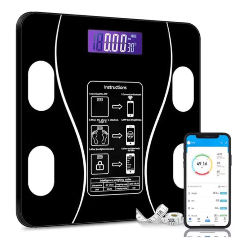 Balança Digital de Bioimpedância Bluetooth Profissional