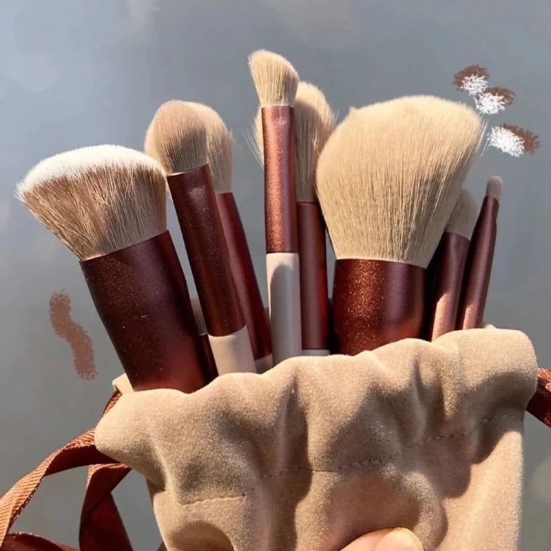 Conjunto De Pincéis De Maquiagem De 13 Unidades , Um Completo De Tinta super Macia Para Os Olhos , Acessível , Portátil
