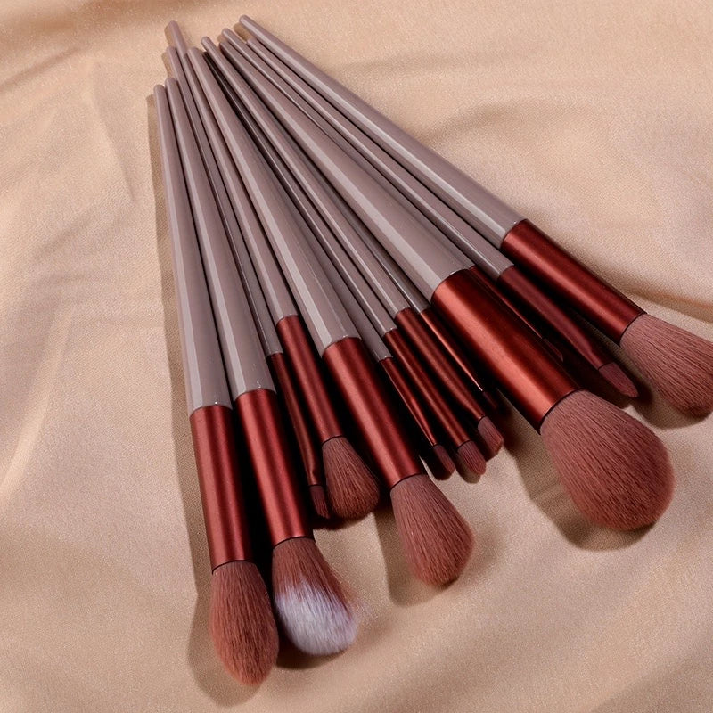 Conjunto De Pincéis De Maquiagem De 13 Unidades , Um Completo De Tinta super Macia Para Os Olhos , Acessível , Portátil
