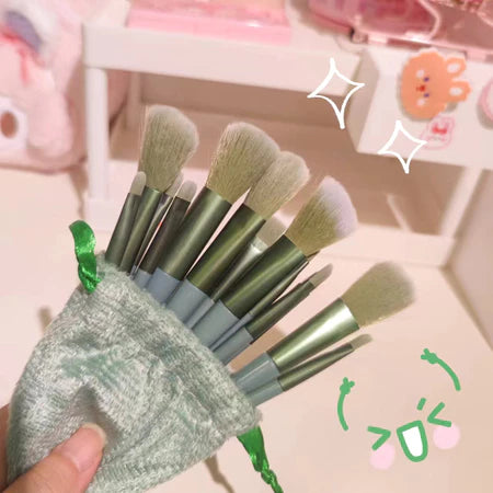Conjunto De Pincéis De Maquiagem De 13 Unidades , Um Completo De Tinta super Macia Para Os Olhos , Acessível , Portátil